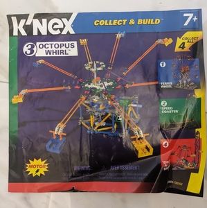 K'Nex #3 Octopus Whirl Collect & Building Set - 12084 - 2009 With Motor & Manual